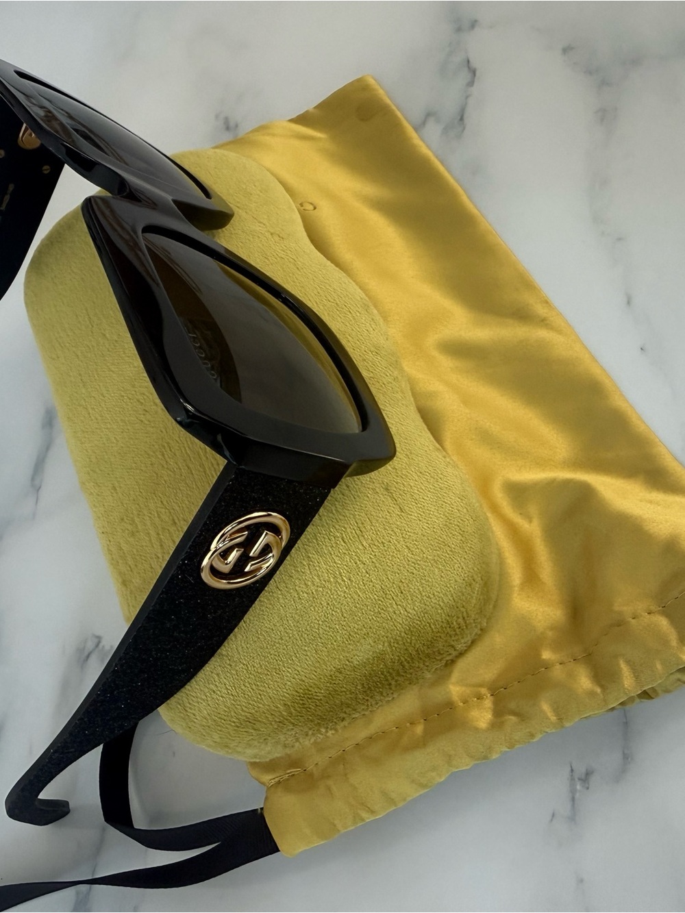 Authentic Gucci Black Sunglasses